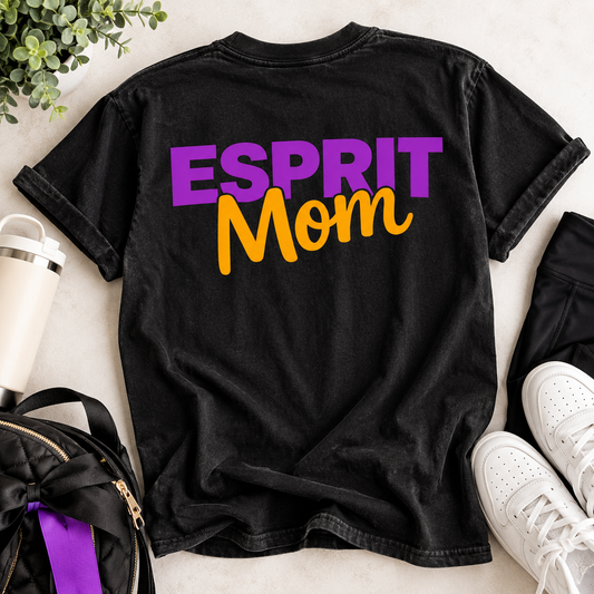 Esprit Mom black Comfort Colors tee lifestyle mockup
